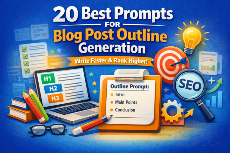 20 Best Prompts for Blog Post Outline Generation