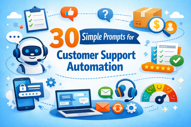 30 simple prompts for customer support