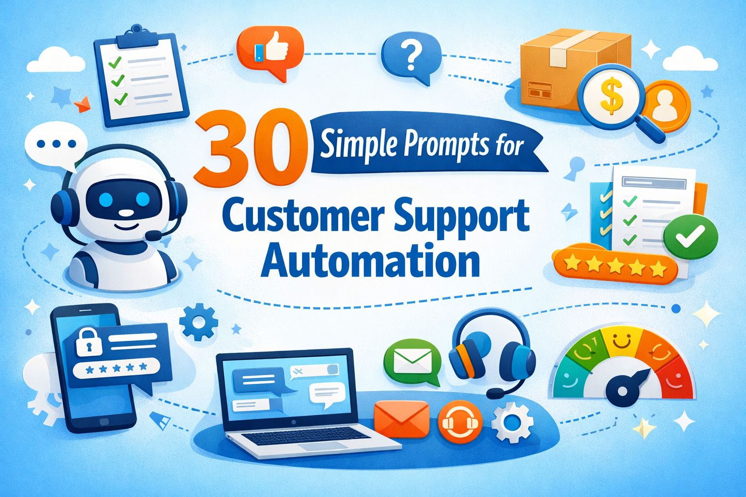 30 simple prompts for customer support