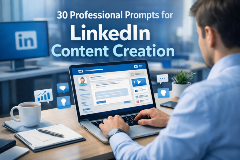 30 Professional Prompts for LinkedIn Content Creation