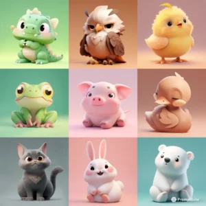 Easy AI prompts for designing 3D cartoon characters