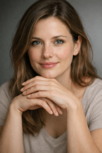 Ultra-realistic portrait photograph of a person in a relaxed natural pose