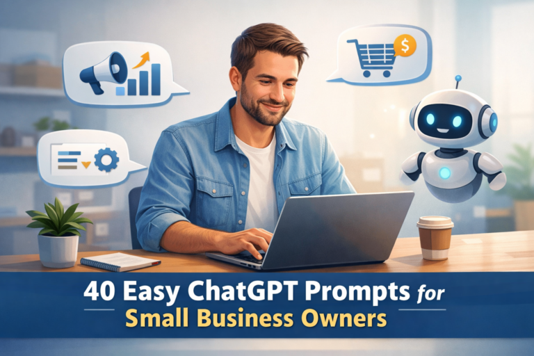 40 easy ChatGPT prompts for small business owners to improve marketing, sales, and productivity