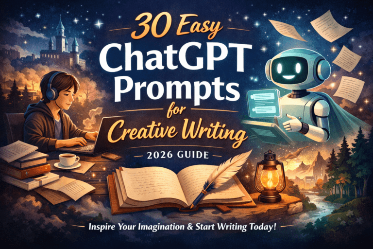 30 Easy ChatGPT Prompts for Creative Writing