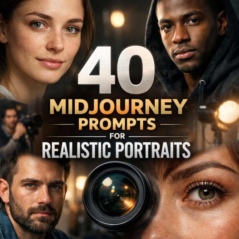 40 Midjourney Prompts for Realistic Portraits