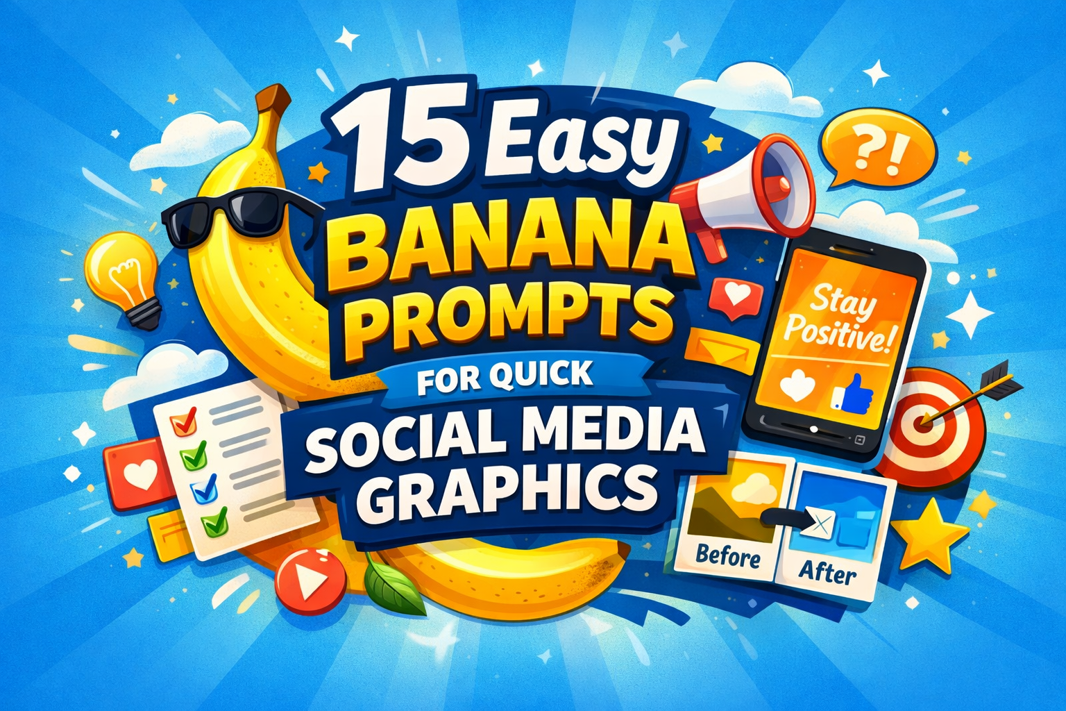 15 easy banana prompts for quick social media