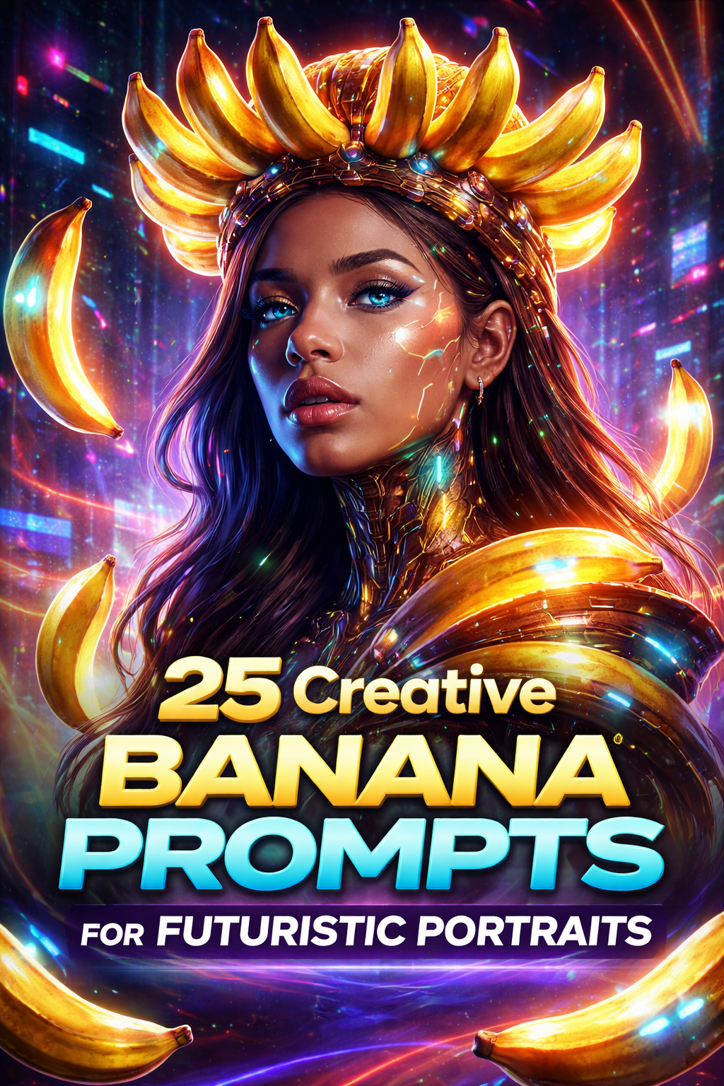25 Creative Banana Prompts for Futuristic Portraits