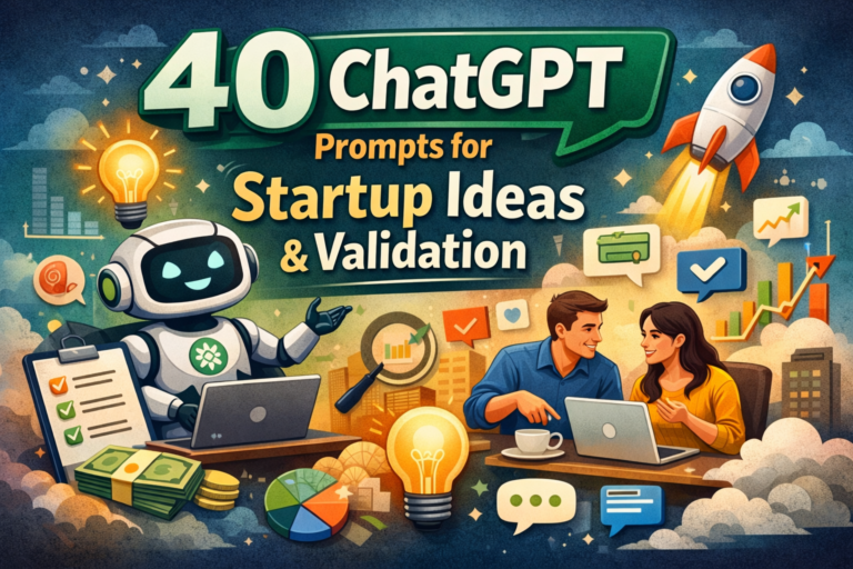 40 ChatGPT Prompts for Startup Ideas & Validation