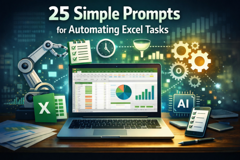 25 simple prompts for automating Excel tasks