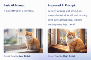 ai image prompts for beginners demonstrating high detail realistic cat image created with a detailed prompt
