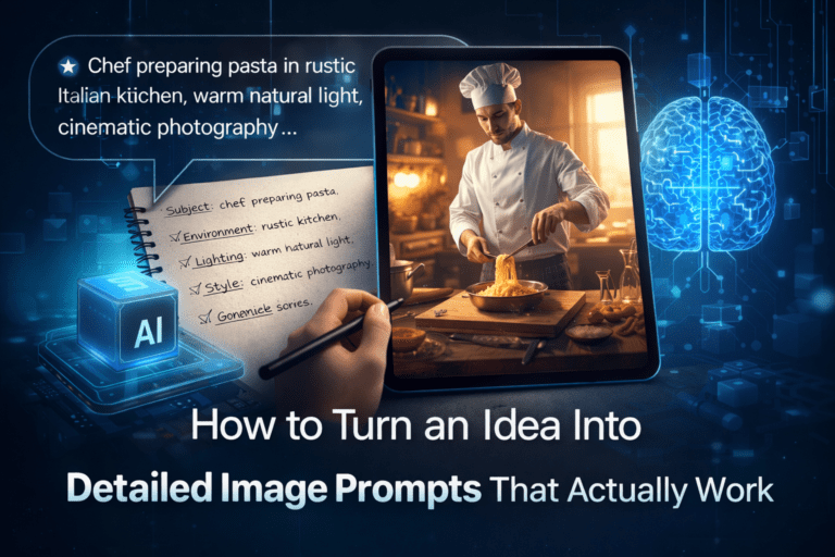 How to Turn an Idea Into Detailed Image Prompts That Actually Work