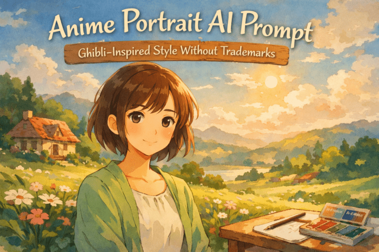 Anime Portrait AI Prompt