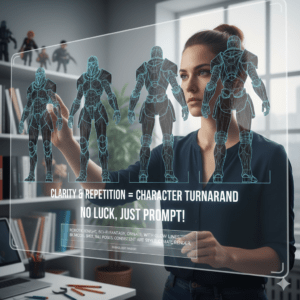 How a Character Turnaround AI Prompt Works