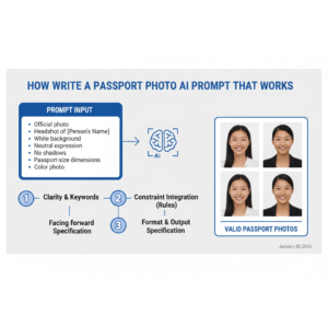 passport photo style prompt clean background