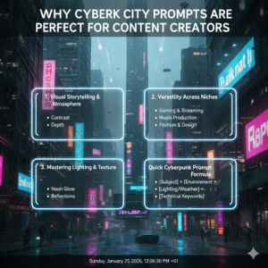 Why Cyberpunk City Prompts Are Perfect for Content Creators