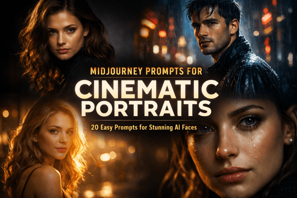 20 Easy Midjourney Prompts for Cinematic Portraits