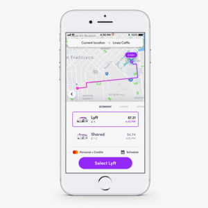 Clean minimal mobile app development concept with UX and UI elements