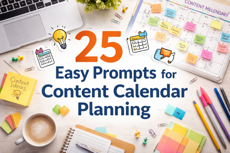 25 Easy Prompts for Content Calendar Planning
