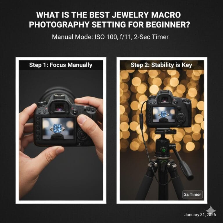 Jewelry macro photography prompt 100mm lens Pro guide 2026