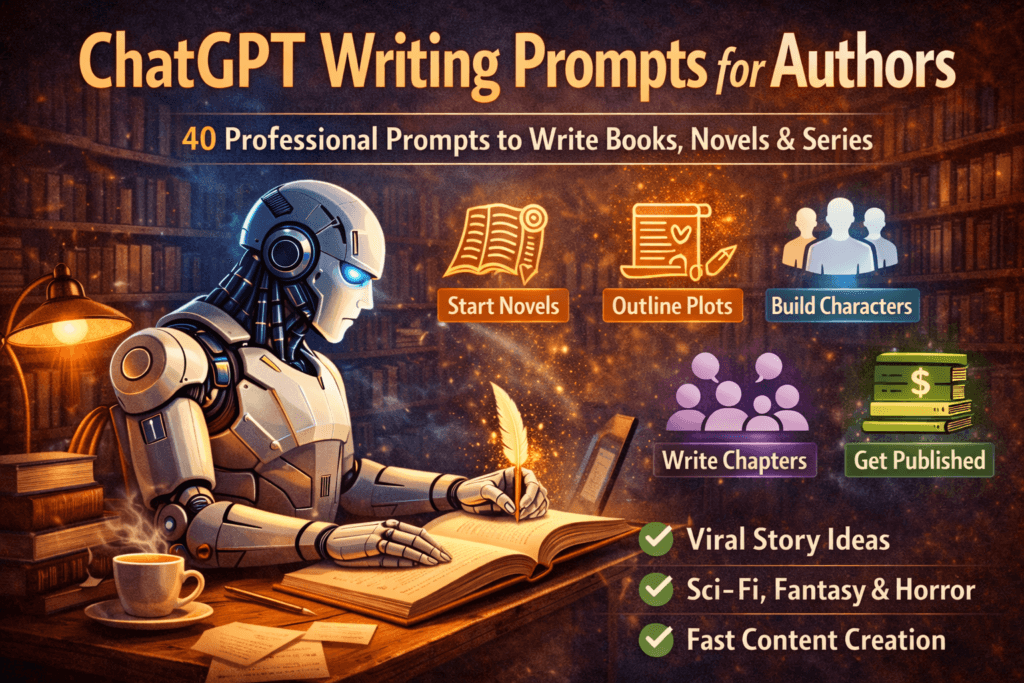 ChatGPT Writing Prompts for Authors: 40 Professional Prompts to Write ...