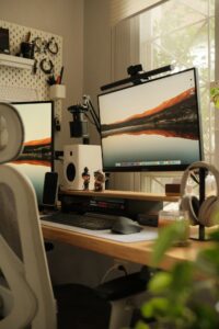 Professional design workflow enhanced by AI tools and structured creative prompts