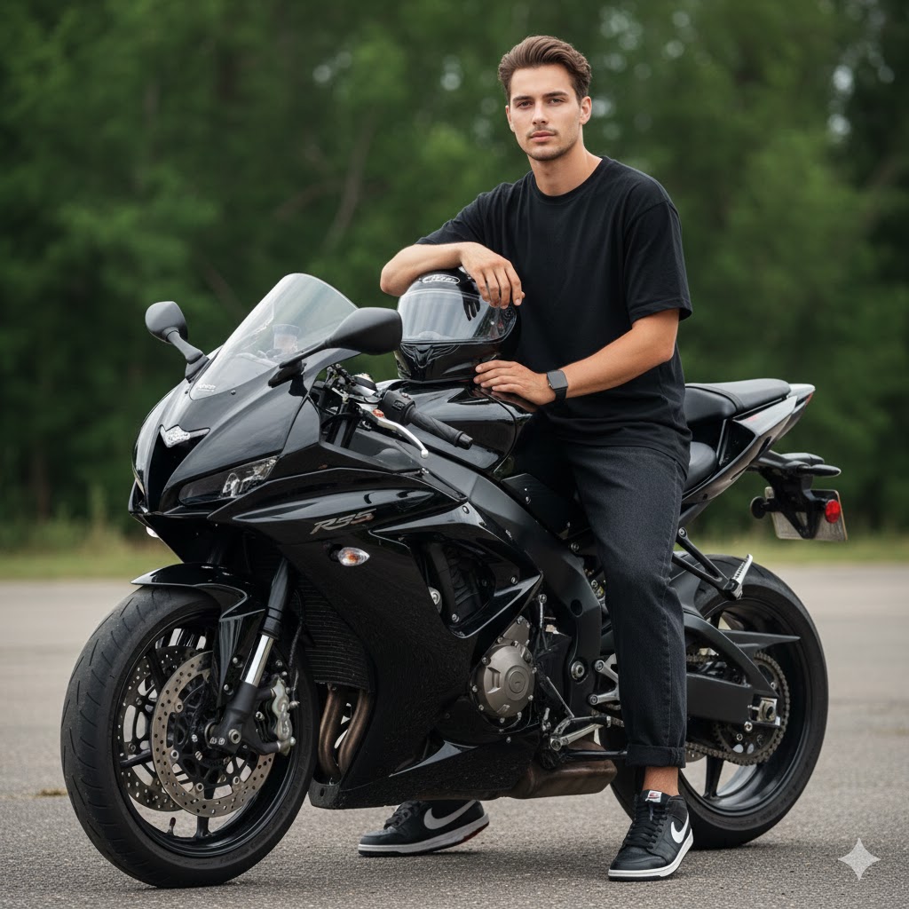 sport bike portrait