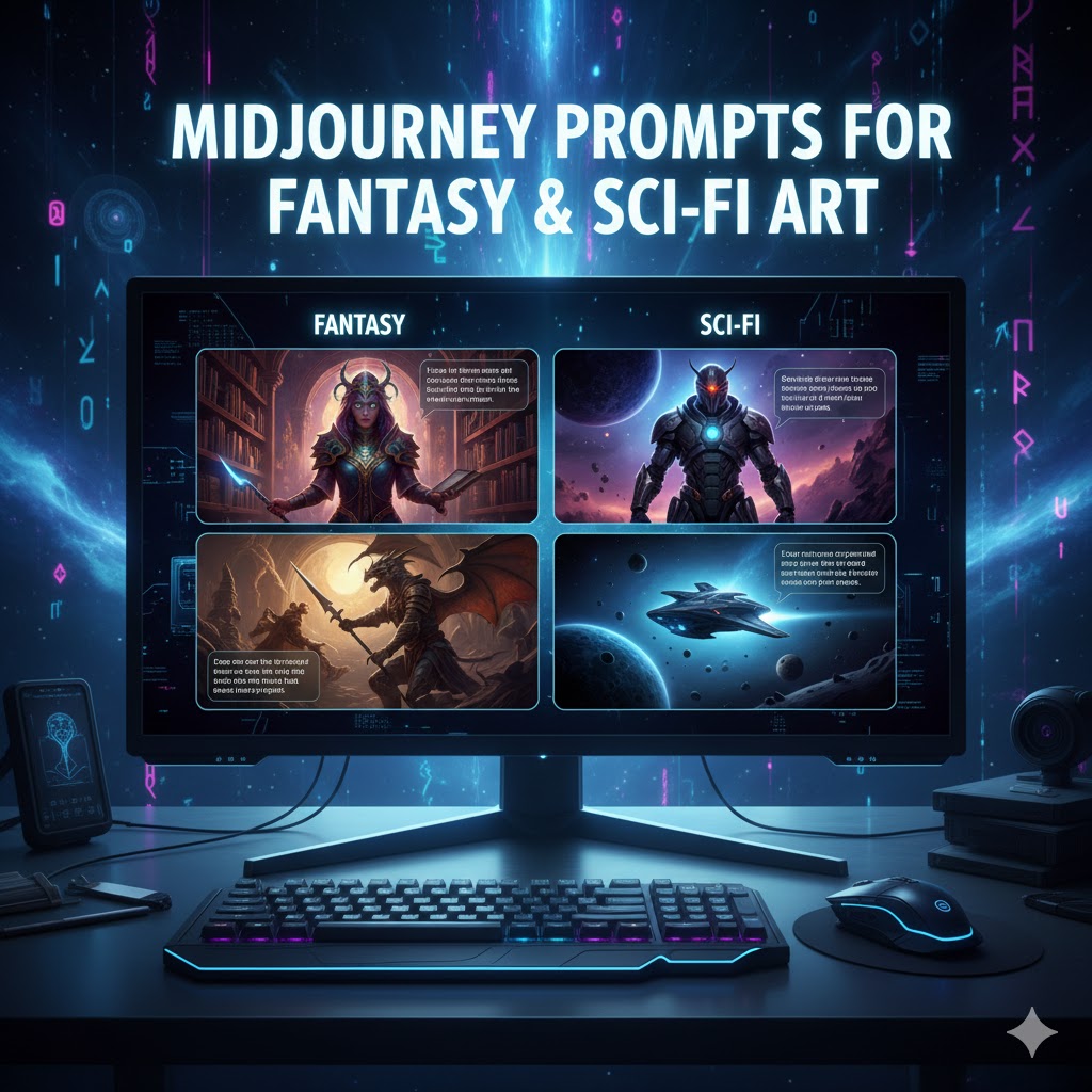 Midjourney Prompts for Fantasy & Sci-Fi Art