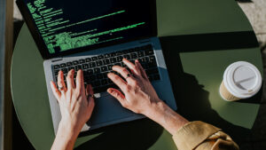 Concept illustration of learning multiple programming languages with AI assistance