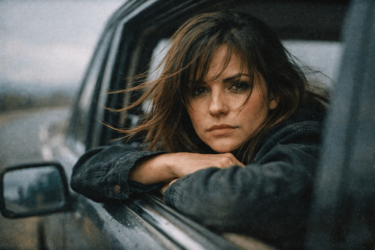 cinematic analog portrait AI prompt