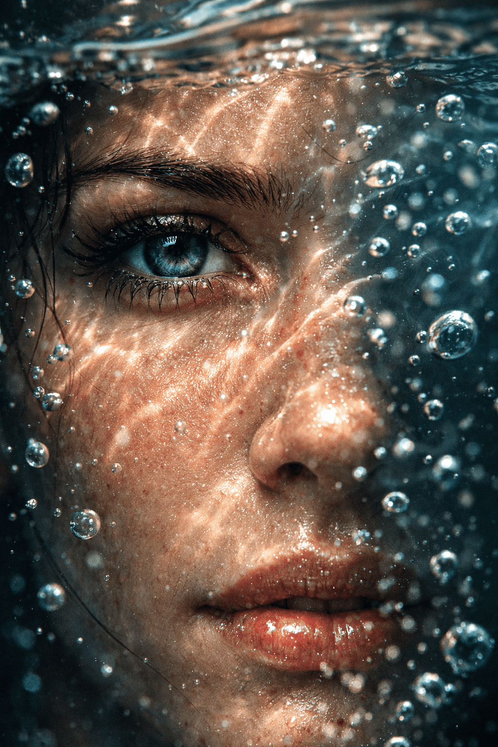 Hyper-Realistic Underwater Portraits