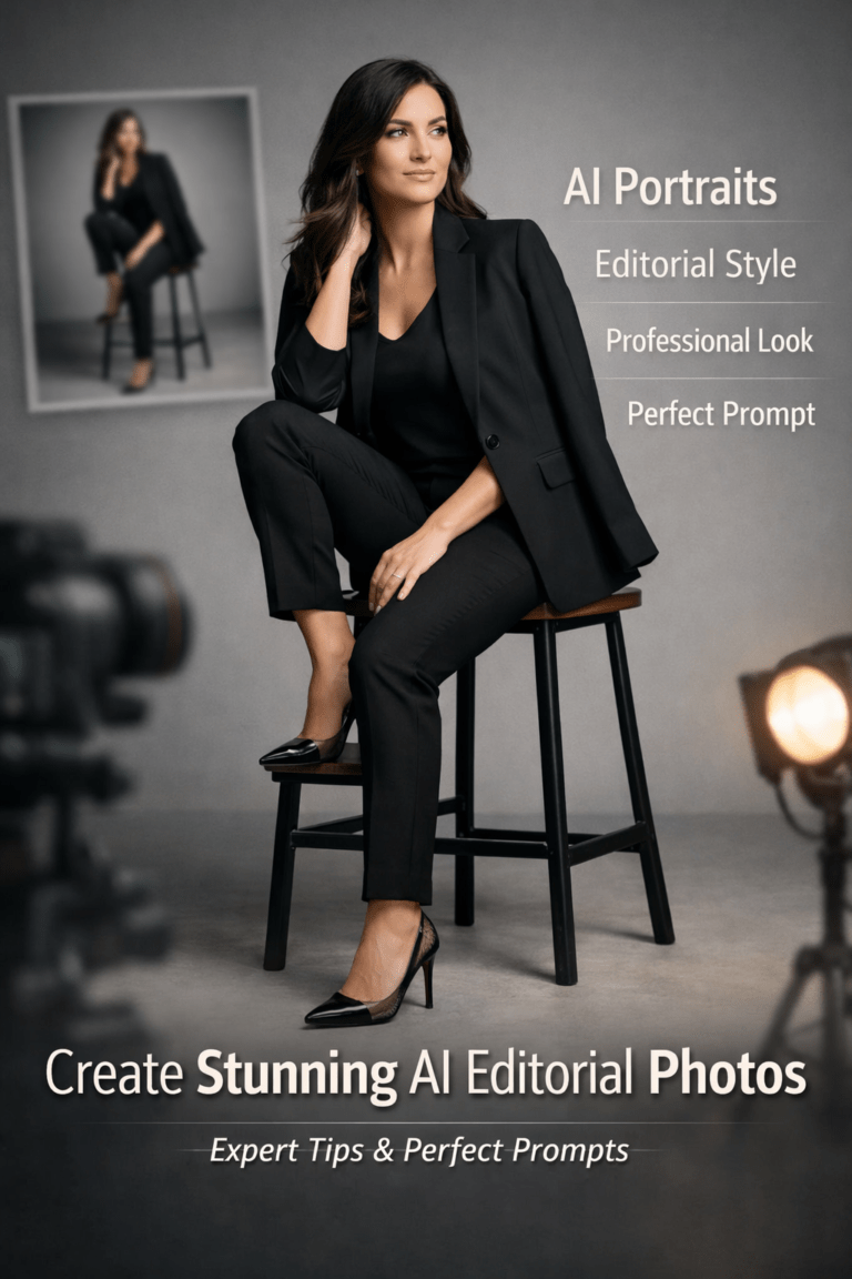 How to Recreate a High-End Editorial Portrait Using a Single AI Prompt