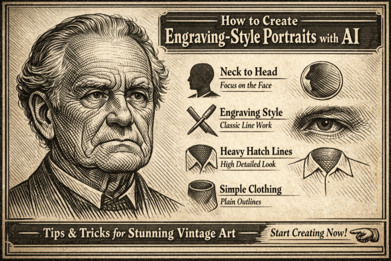 How to Use an Engraving Portrait Prompt to Create Timeless AI Art