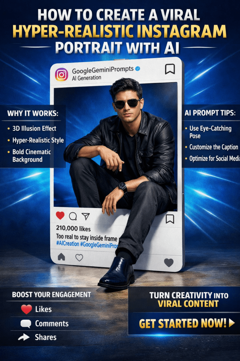 hyper-realistic Instagram portrait