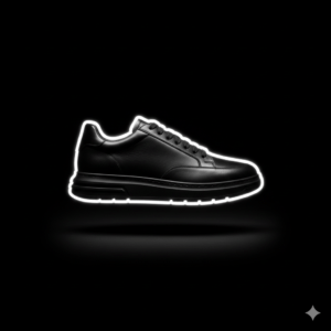 Black Leather Luxury Sneaker