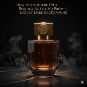 How to Structure Your Perfume Bottle Ad Prompt Luxury Dark Background