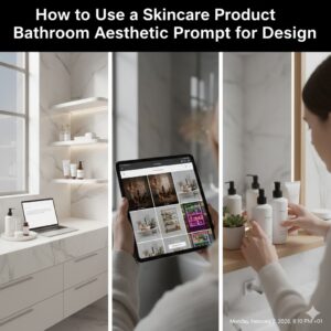 How to Use a Skincare Product Bathroom Aesthetic Prompt for Design