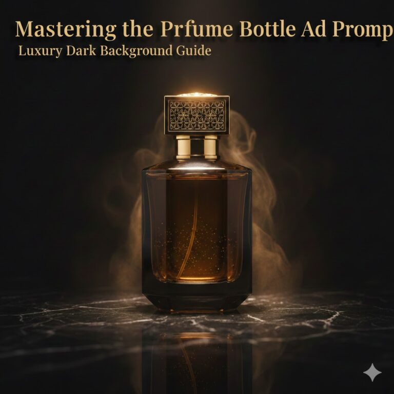 Mastering the Perfume Bottle Ad Prompt Luxury Dark Background Guide