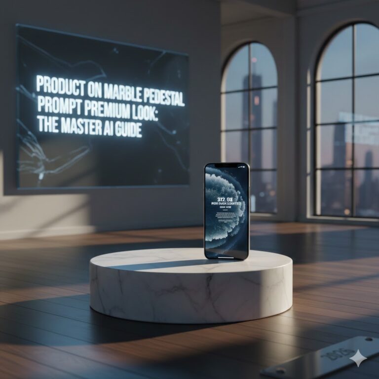 Product on Marble Pedestal Prompt Premium Look AI Guide