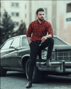 Editorial-style AI portrait with soft shadows and magazine aesthetics