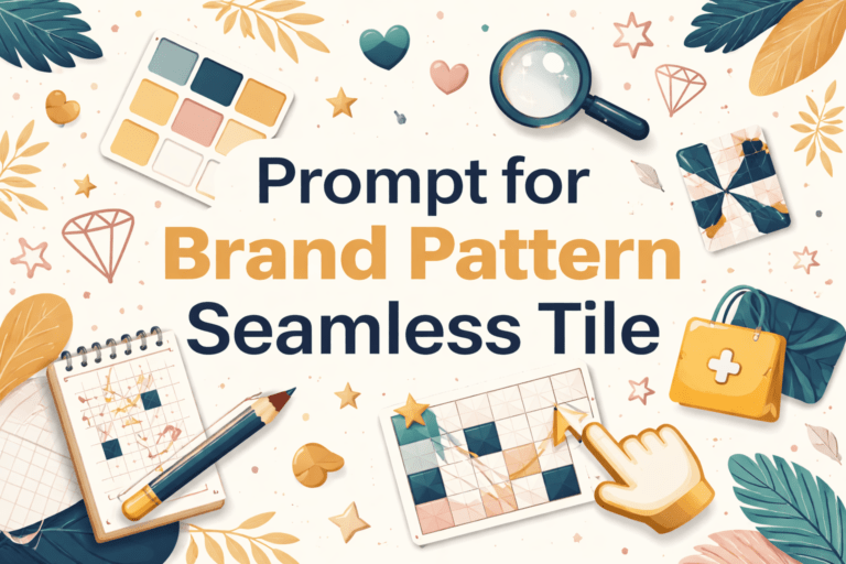 prompt for brand pattern seamless tile