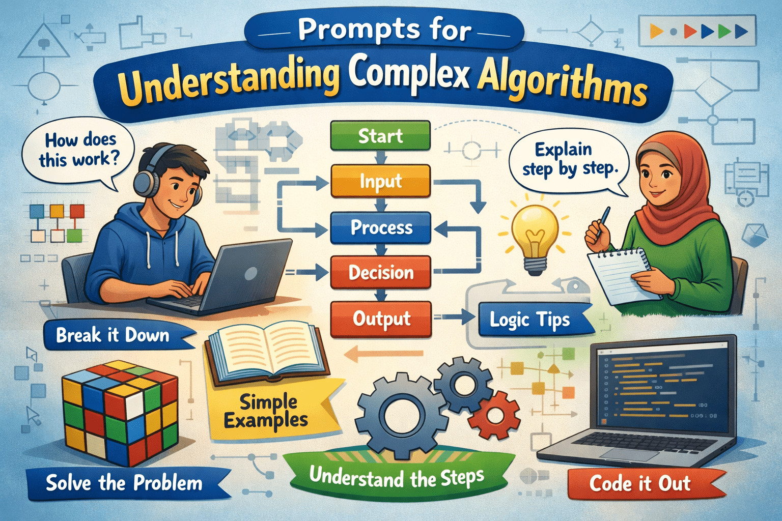 Prompts for Understanding Complex Algorithms