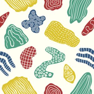 seamless brand pattern tile with modern geometric shapes clean minimal style