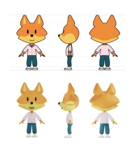 Same Mascot Re-generated with AI