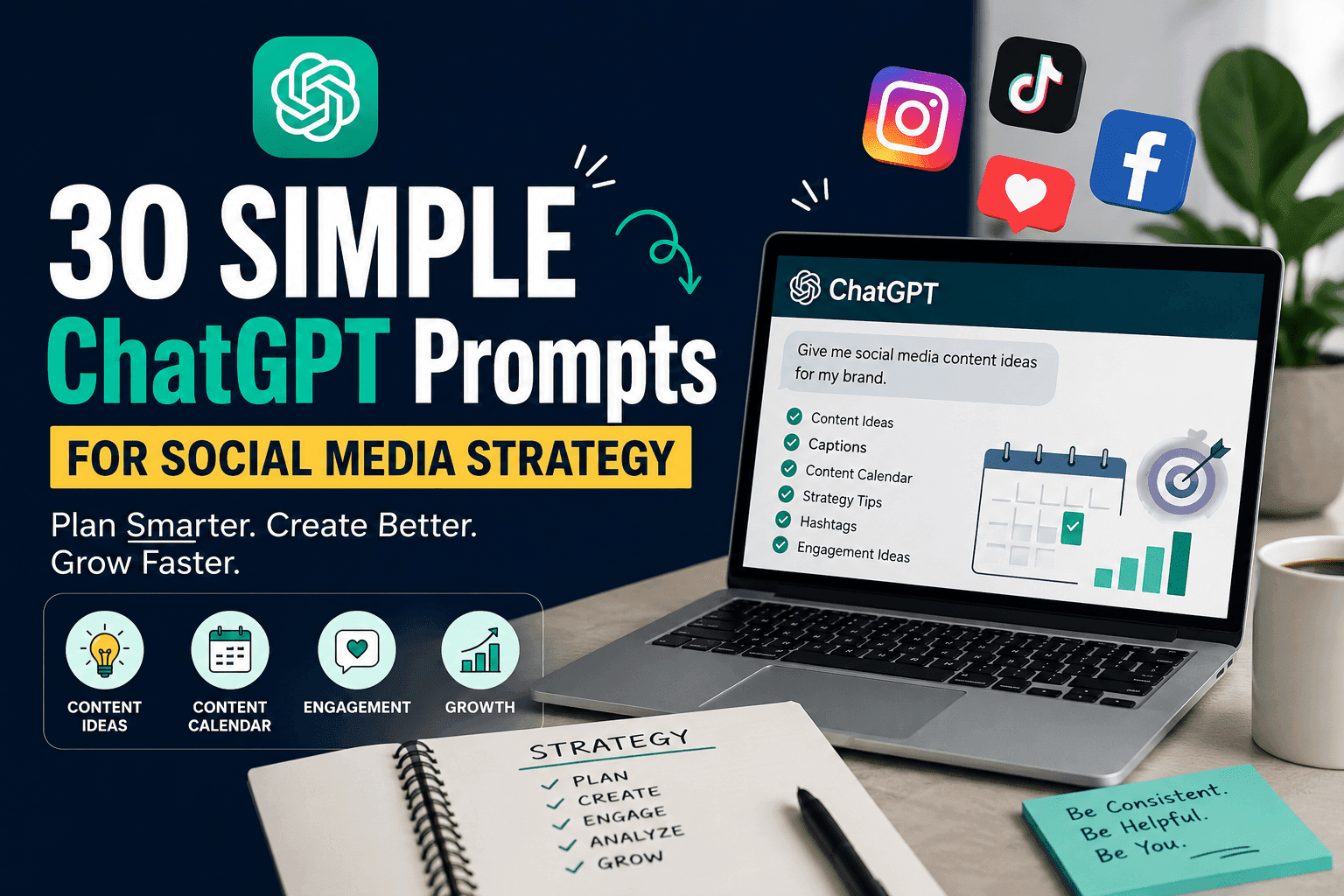 ChatGPT prompts for social media strategy